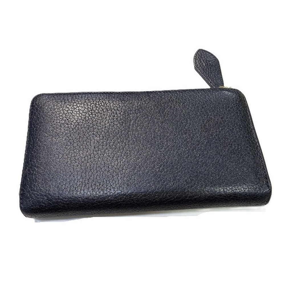 Louis Vuitton zipper long pink black Portefeuille Wallet Comete